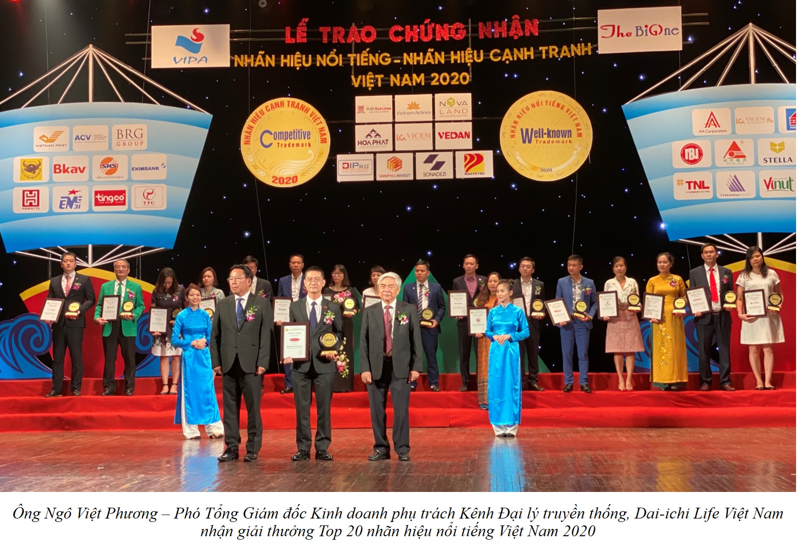 Dai-ichi Life Việt Nam vinh dự đạt danh hiệu “Top 20 Nhãn hiệu nổi tiếng Việt Nam 2020”